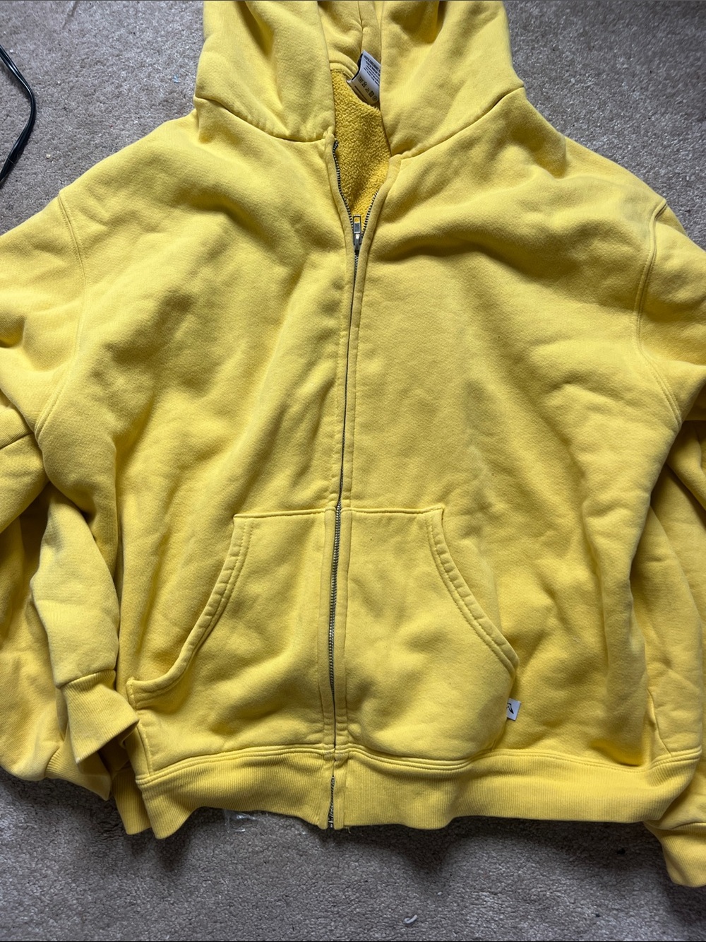 Akimbo Solar Yellow Full-Zip Hoodie